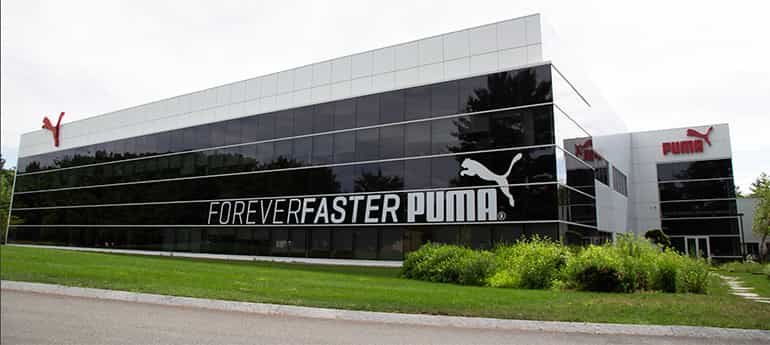 commercial real estate property with puma logo